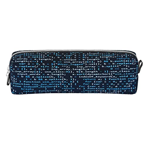 Pencil Case Cool Coding Code Big Capacity Pen Case Pencil Bag Pouch Holder Box for School Office Girls Boys Adult