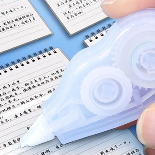 Correction Tape with Ergonomic Plastic Design for Instant Corrections 6pcs Portable and Compact, for School and Office Use by Students and Professionals