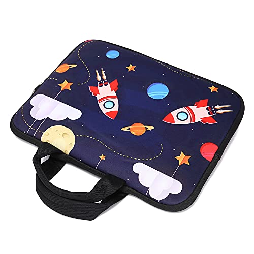 Universal 7-9 inch Tablet Sleeve Ultra-Portable, Neoprene Carrying Sleeve Case Bag Compatible with 7" 8" 8.5" 8.9" 9" Apple iPad mini, Samsung, Google, HP, Acer (Cool Rocket) - color: Cool Rocket