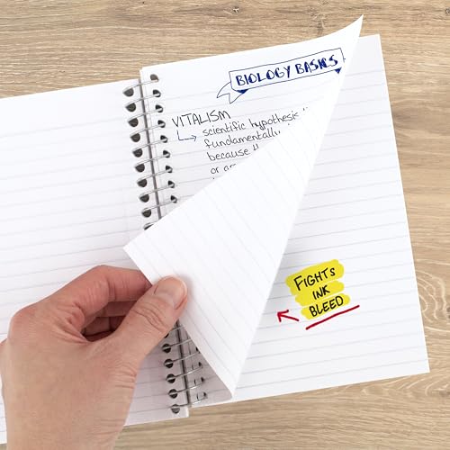 Five Star Spiral Notebook, 1 Subject, College Ruled Paper, 4-3/8" x 7", Personal Size, 80 Sheets, Fights Ink Bleed, Water Resistant Cover, Amethyst Purple (450048CF1-ECM) - color: Amethyst Purple