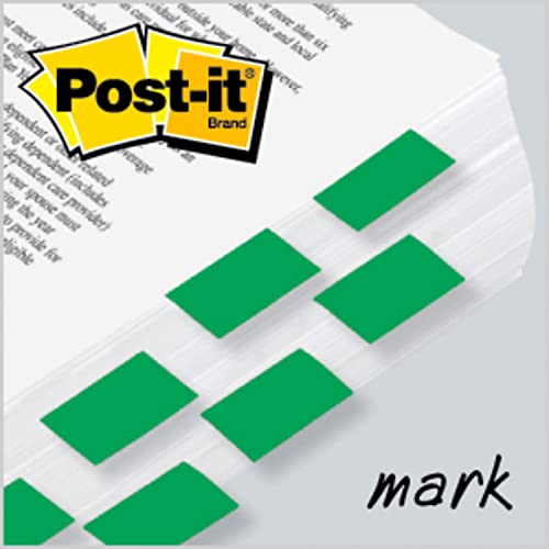 Post-it Flags, 50/Dispenser, 2 Dispensers/Pack, 1 in Wide, Green (680-GN2) (Pack of 2) - color: Green, size: 100 Count (Pack of 2)