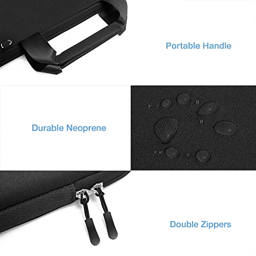 MOSISO Laptop Case 13 inch, Laptop Sleeve Bag Compatible with MacBook Neo 13 / Air M5 M4 M3 M2 M1 2026-2018 / Pro M2 M1, Neoprene Carrying Computer Bag with Handle&Detachable Small Case, Black - color: Black, size: 13 inch