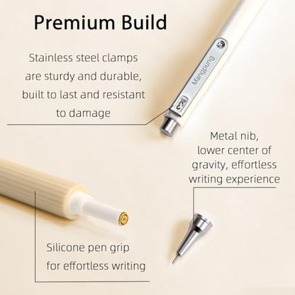2 Pack 0.3 mm Metal Mechanical Pencils Set,Lead Drafting Pencil with 2 Tube Lead Refills for Art Writing, Sketching Drawing - size: 0.3mm