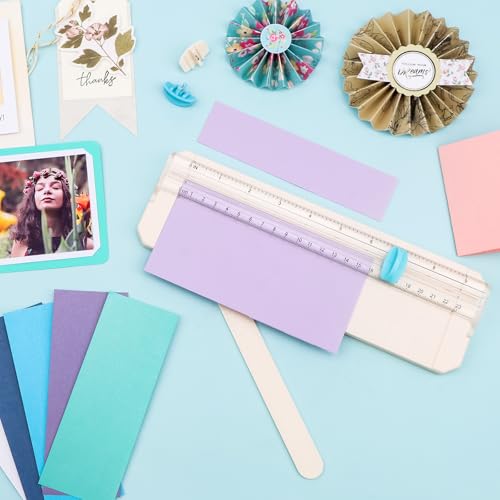 BAOFALI Mini Paper Trimmer with Extending Ruler for Scrapbooking Craft, Paper, Postcards,Coupon, Photos,Label, Cardstock ect Closed Size Approx.26.5x8.5cm/10.4x3.3inch