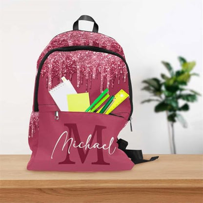 MyPupSocks Personalized School Backpack for Girls Custom Girls Casual Daypacks Lunch Tote Bag Customized Travel Book Bag with Name Knapsack Schoolbag for Teens Kids College - color: Multi 10