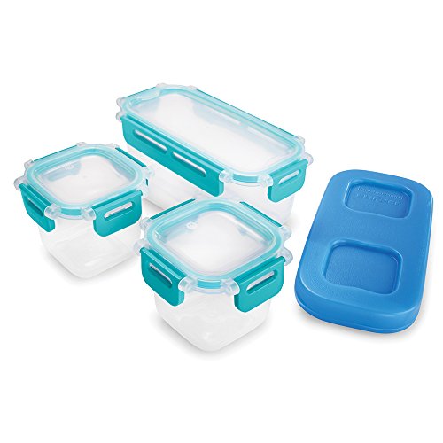 Rubbermaid LunchBlox Leak-Proof Snack Pack Lunch Containers, Blue - style: Snack Pack
