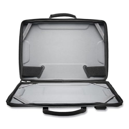 Kensington LS520 Stay-On Laptop Case for 11.6" Chromebooks & Laptops, Clamshell, Shoulder Strap, Water-Resistant (K60854WW), Grey - size: 12" Hard