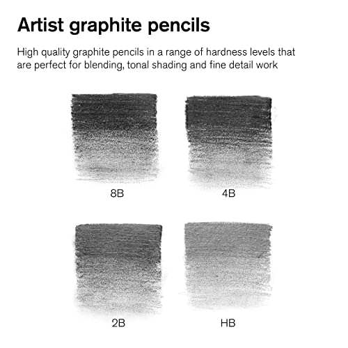 Winsor & Newton Studio Collection 아티스트 연필, 흑연 연필, 5개 세트 - style: 흑연 연필 5개