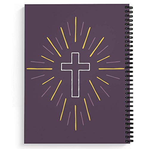 Gotcha Covered Notebooks Softcover Faith Moves Mountains 8.5" x 11" Religious Spiral Notebook/Journal, 120 College Ruled Pages, Durable Gloss Laminated Cover, Black Wire-o Spiral. Made in the USA - color: Faith Moves Mountains