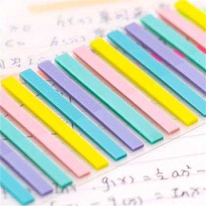 Reading Highlight Sticker School Supplies 300pcs Index Tabs Flags Student Page Marker Fluorescent Transparent(Green) - color: Style C