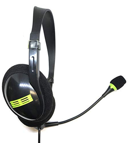 TFD Supplies Wholesale Bulk 5 Pack Stereo USB Headphones with Microphone