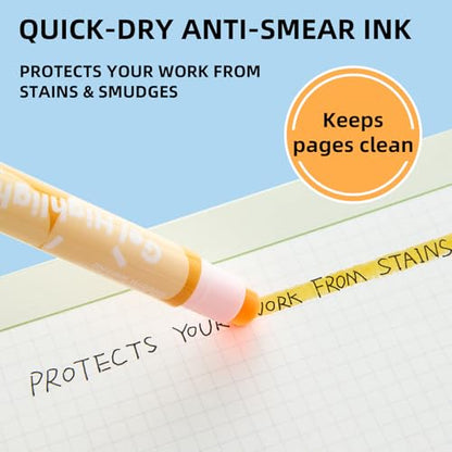 12-Pack Bible Gel Highlighters, Pastel No Bleed No Smear Twist-Up | Vibrant aesthetic twist-up gel, quick-dry no bleed on thin paper. Ideal for bible journaling, study, school and note-taking.