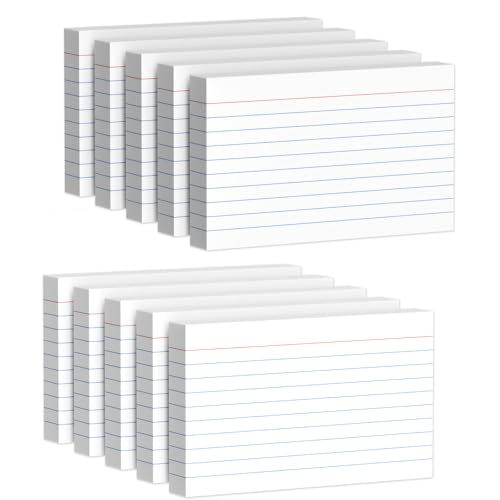 Index Cards 3x5 Inch, 500sheets, Flash Cards,Ruled Lined White Note Cards Paper For Studying, Schools Supplies, College, Office And Home Organization, Note Taking Supplies - color: White-10