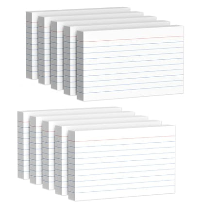 Index Cards 3x5 Inch, 500sheets, Flash Cards,Ruled Lined White Note Cards Paper For Studying, Schools Supplies, College, Office And Home Organization, Note Taking Supplies - color: White-10