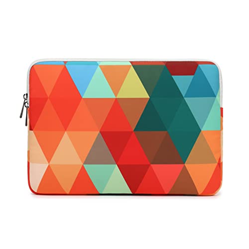 Canvaslifee Rainbow Peacock Patten Laptop Sleeve 14 inch 14.0 inch Laptop case Bag - color: Rainbow, size: 14 inch / 14.0 inch