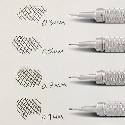 Pentel Graph Gear 500 Automatic Drafting Pencil, 0.9mm, Gray Barrel, 1 Pack (PG529BP) - style: 0.9mm