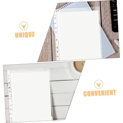 VILLCASE 100pcs Heavy Duty Clear Sheet Protectors Document Sleeves for Binders for Photos Recipes Certificates More Top Loading Design for Easy Access