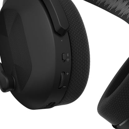 Lenovo Legion H410 Wireless Gaming Headset, Bluetooth or 2.4 GHz USB-A Connection, Lightweight (304 Grams), Adjustable Headband, Flip to Mute Mic, Black