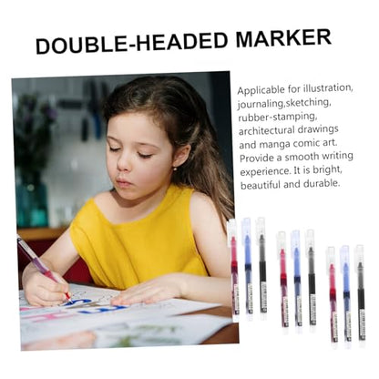 PRETYZOOM 9pcs Quick-drying Gel Ink Pens 0.5mm Fine Point Set for School and Office Use, Smooth Writing Sign Pens for Students and Professionals