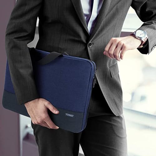 Ytonet Laptop Sleeve Case 16 Inch 15.6 Inch, Slim Laptop Cover with Handle | Compatible with MacBook Air/Pro HP Dell Lenovo Notebooks, Protective Computer Carrying bag, TSA Water Resistant, Dark Blue - color: Dark Blue, size: 16 inch