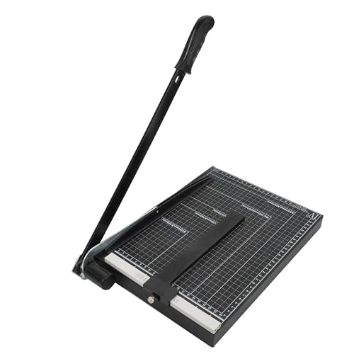 Precision Paper Cutter for A4/B5/A5/B6/B7, 10x13 inches, 70GSM Capacity, Metal Base Black - color: Black