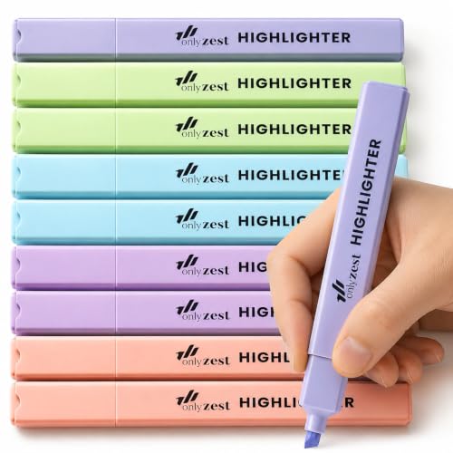 10 Aesthetic Bible Highlighters - Chisel Tip Liquid Ink Marker | Pen with Snap Caps for Clean Highlighting - Assorted Colors, No Bleed & Quick Dry - Bible Marker for Journaling & Studying - color: Dreamy