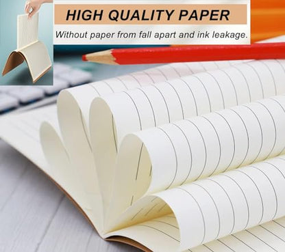 24 Pack A5 Lines Notebook Bulk Kraft Cover College Ruled, Lined Paper Travel Journals Composition Diary Subject Notebooks Planner, 60 Pages, 8.3”x 5.5” - style: 24pack Lined page