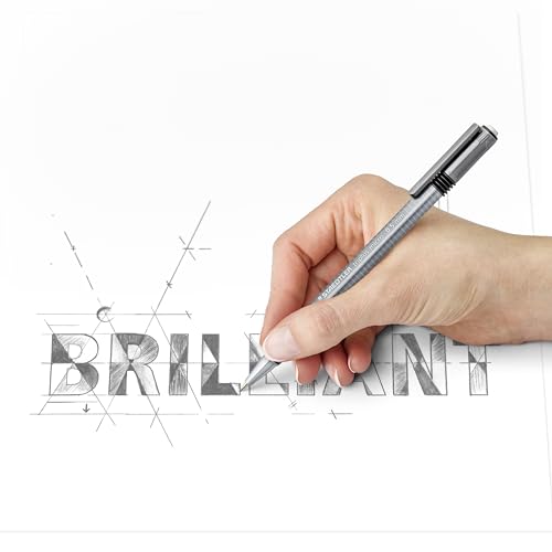 STAEDTLER triplus Micro 0.5mm Mechanical Pencils 3-pack: Retractable & Refillable #2 Mechanical Pencils with Twist Erasers, Ergonomic Triangular Grip for Writing, Drawing, Engineering & Drafting