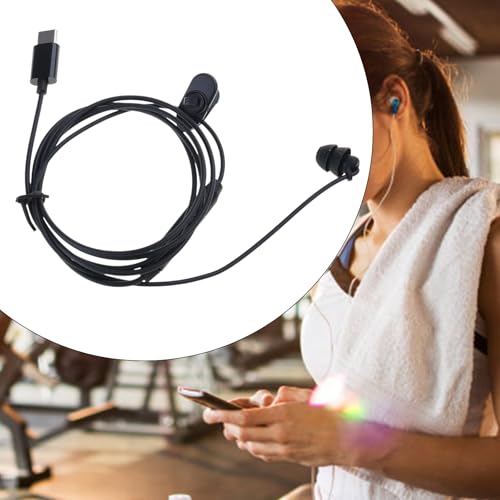 USB Type-C Single-Sided in-line Headset with Microphone, Suitable for Mobile Phones and Computers, Designed for Driving