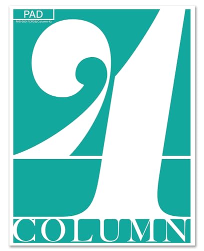 BookFactory 4 Column Columnar Pad, Wire-O, 50 Pages | Four Columns Notepad Format, 8.5'' x 11'' - Made in USA - size: 4 Column, style: Notepad