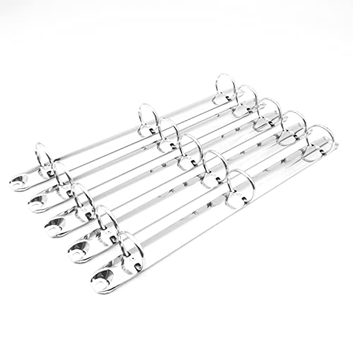 5Pack Metal Standard Letter Size Notebook 3-Ring Binder Mechanism with Screw,1 inch Capacity,Replacement Kit，3 O Rings,Loose Leaf Binding Spines Combs for Personal Organizers Planners - color: 5-pack Silver 25mm With Screws