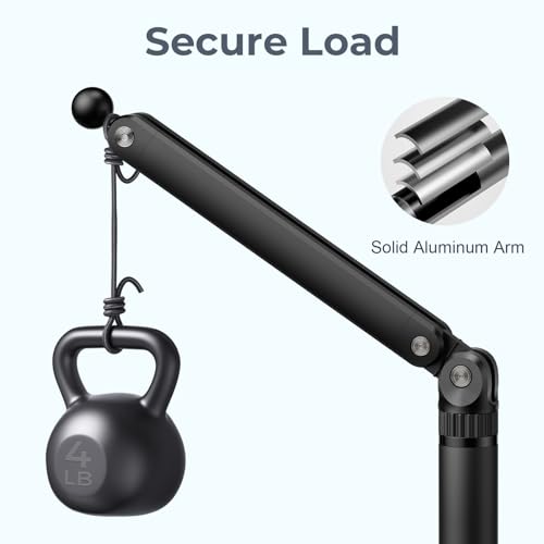 Tablet Stand for iPad, Adjustable Arm Mount Holder Desk with 360° Rotation, Portable Monitor Stand Compatible with iPad mini Air Pro, Kindle, Switch, Galaxy Tab, Phones