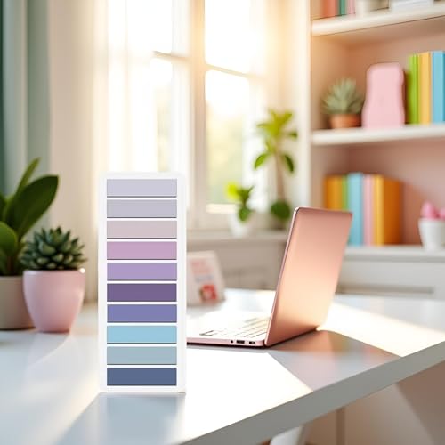200 Pcs Sticky Index Tabs, Page Markers Notes Tabs Writable and Repositionable Book Flags Tabs Strip Index Tabs for Page Marking Classify File Notebooks and Writing Pads