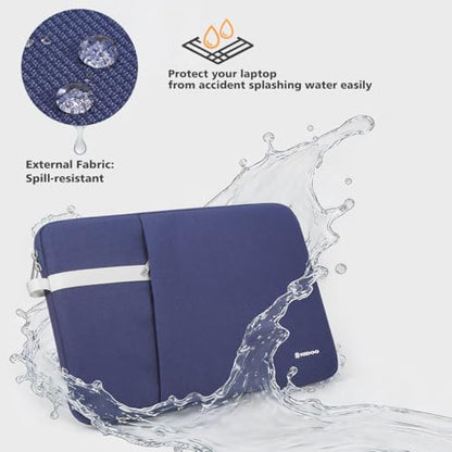 NIDOO Laptop Sleeve 13 inch Computer Carrying Case Cover for 13" MacBook Air M5 M4 2026/13.6" MacBook Air/Lenovo ThinkPad L13 Gen 4 / L13 Gen 5/13.3" Dell Latitude 7350 7340/ Microsoft HP EliteBook - color: Blue, size: 13-13.3 Inch