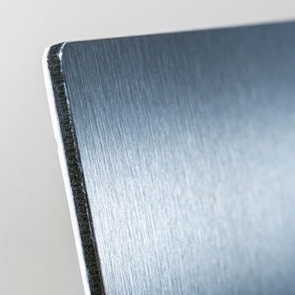 Legion Artist Panel, 1/8" Composite Brushed Aluminum with Stonehenge Oil 100% Cotton White 320gsm Paper, 5 x 7 inches for Oil Media - size: 5 x 7