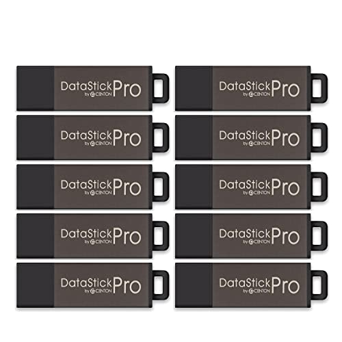 Centon Electronics DataStick Pro USB 2.0 Flash Drive, 8 GB, 100 USB Flash Drives, 100 Bulk Pack, Grey - style: 8 GB (Pack of 100)
