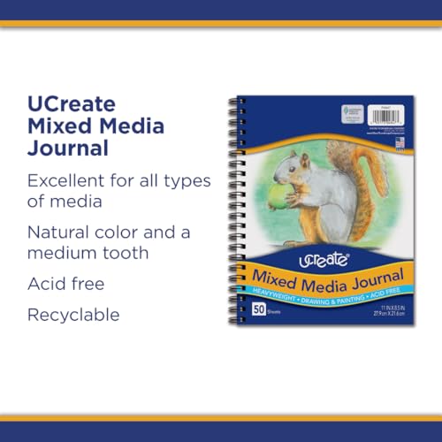 Art1st Mixed Media Journal, Heavyweight, 11" x 8-1/2", 50 Sheets