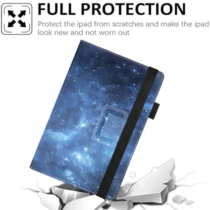 Universal 10 10.1 Inch Android Tablet Case,Slim Folding Stand Cover for All 9"-10.5" Touchscreen Tablet Case with Stylus Pen Holder,Starry Sky 02 - color: Starry Sky 02
