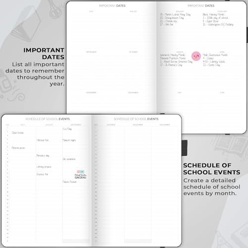Clever Fox Teacher Planner, School & Homeschool Book, A4 Size Black | Undated, 8.5x11, lay-flat binding, heavy-duty hardcover, teacher lesson weekly & daily planner, homeschool supplies - color: Black, size: A4 (8.5" x 11")