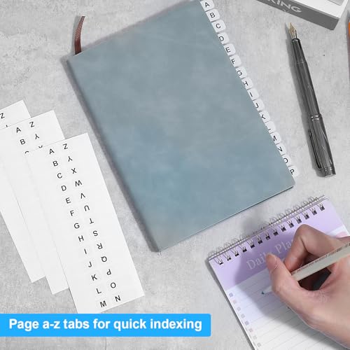 208Pcs Alphabetical Tabs for Notebooks, Ymapinc ABC Alphabet Stickers, Self-Adhesive A-Z Sticky Index Annotation Tabs, Book Reading Tab for Annotating Books, Page/Adhesive Tab for Dictionary/Files