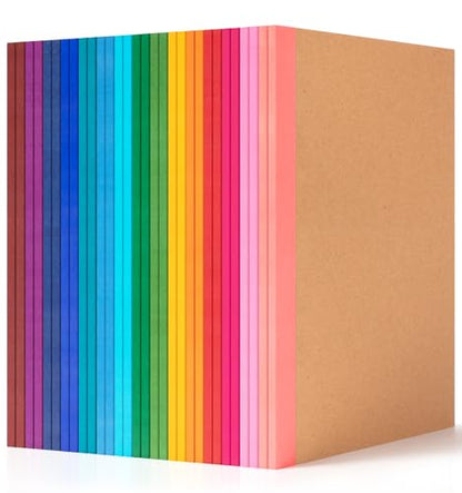 30 Pack Lined Notebook Journals Bulk, A5 College Ruled Composition Notebook, 8.3”x 5.5”,Kraft Cover with Rainbow Spines, 15 Colors 60 Pages for School Office Travel - color: Rainbow, style: Lined-30pack