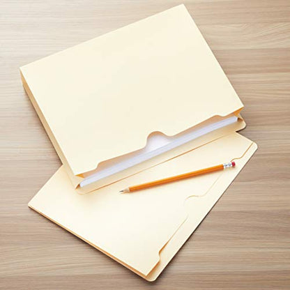 Amazon Basics Reinforced File Jackets, Letter Size, Straight-Cut Tab, 2 Inch Expansion, Manila, 50-Pack - size: 2 Inch Expansion, style: 50-Pack