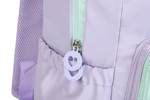 Purple Kids Rolling Backpacks for Girls 8-12 (STARS PURPLE) - color: Starts Purple