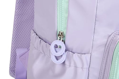 Purple Kids Rolling Backpacks for Girls 8-12 (STARS PURPLE) - color: Starts Purple