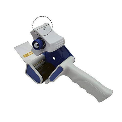 Tape King Packing Tape Dispenser Gun - Handheld Tape Gun with 2 Bonus Clear Packaging Tape (2 Inch Wide) - Shipping Tape for Sealing, Storing, and Moving Boxes, 2 Pack