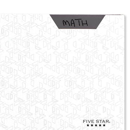 Five Star 2-Pocket Folder, Plastic Folder with Stay-Put Tabs and Prong Fasteners, Holds 8-1/2" x 11" Paper, White (72494) - color: White, size: 1 Count (Pack of 1)