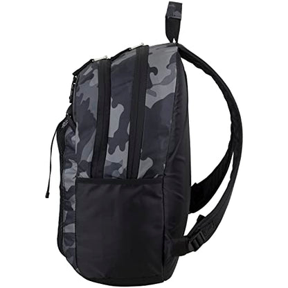 FUEL Lunch Backpack Set Teens Student Water Resistant Bookbag Bag Soft Reusable Insulated Cooler Lunch Box Thermal Travel Office Lunch Bag, Grey Camo - color: Black