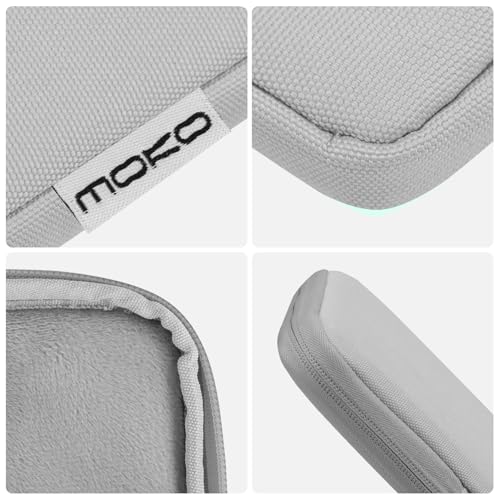 MoKo 9-11 Inch Tablet Sleeve Bag Carrying Case Fits New 11inch iPad Air M4, iPad A16 2025, iPad Pro 11 M4, Air 5/4/3, iPad 10/9/8th Gen, Tab S8/S9 11", Tablet Carrying Case, Gray + White - color: Gray + White, size: 9-11 inch