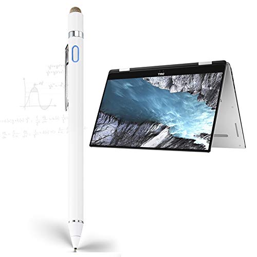 Stylus for Dell XPS 15" 2-in-1 9575 9570 Pen, EDIVIA Digital Pencil with 1.5mm Ultra Fine Metal Tip Pencil for Dell XPS 15" 2-in-1 9575 9570 Stylus, White