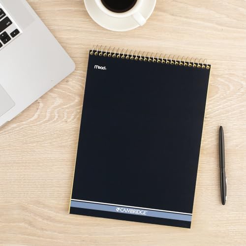 Mead Writing Pads, Wide Ruled Paper, 8-1/2" x 11", 70 Sheets, Memo Pads, Note Pads, Steno Pads, Yellow (59880) - size: Legal Ruled